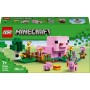 LEGO Minecraft La Casa-Cerdo Bebé, Granja con Animales de Juguete para Niños y Niñas de 7 Años o Más, Bioma Bosque y Personajes