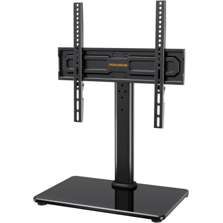 PERLEGEAR Soporte de TV Universal Giratorio para TV de 24-60 Pulgadas de hasta 45 kg, Soporte de TV de Sobremesa Ajustable en