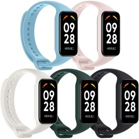 ASDONAL 5 Piezas Correas Compatible con Xiaomi Smart Band 8 Active/Redmi Smart Band 2, Correa de Repuesto para Xiaomi Mi Band 8