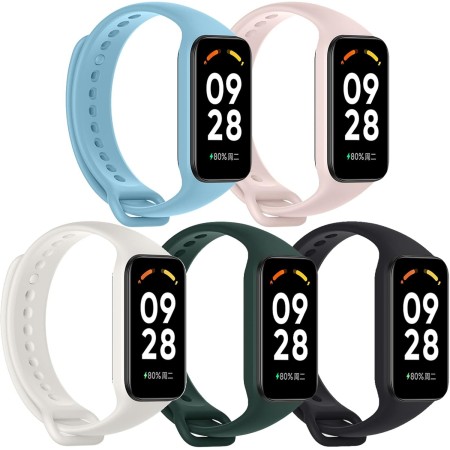 ASDONAL 5 Piezas Correas Compatible con Xiaomi Smart Band 8 Active/Redmi Smart Band 2, Correa de Repuesto para Xiaomi Mi Band 8