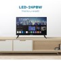Grunkel Television Smarttv 24 Pulgadas WebOs con Pantalla LED y resolución HD 1366x768px Wi-Fi, 3 HDMI, 2 USB, Ethernet (WebOs)