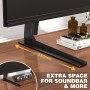 RFIVER - Base Universal para TV con Patas y Ajuste de Altura para la mayoría de televisores LCD o LED de Pantalla Plana de 32 a
