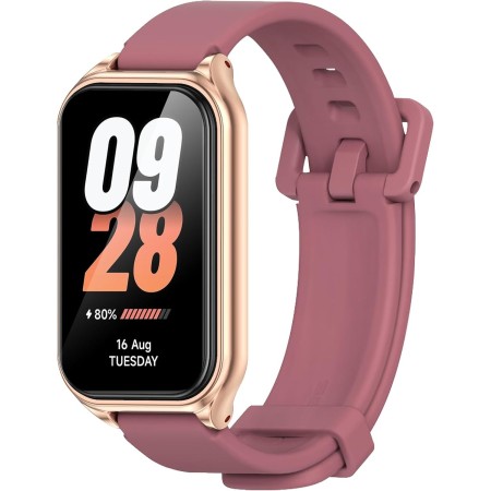 MIJOBS Silicona Suave Correa Compatible con Xiaomi Smart Band 8 Active Pulsera, Banda Deportiva Transpirable para Xiaomi Smart