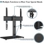 BONTEC Soporte TV Pie Universal para Pantalla de 26-55 Pulgadas de LED/LCD/Plasma/Curva/Plana, Soporte Pie TV con Solo Toque