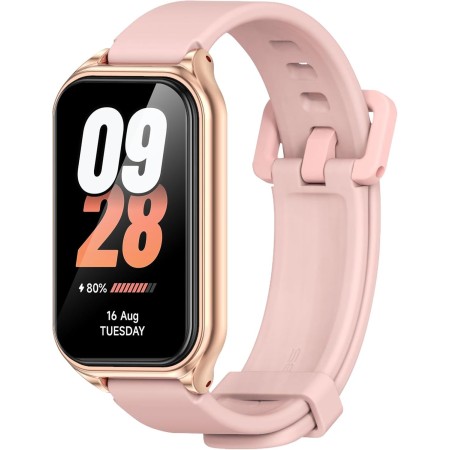 MIJOBS Silicona Suave Correa Compatible con Xiaomi Smart Band 8 Active Pulsera, Banda Deportiva Transpirable para Xiaomi Smart