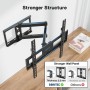 BONTEC Soporte TV Pared para Television LCD LED de 26 a 55 Pulgadas, Soporte Television Pared con Giro, Inclinación y Extensión