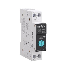 Interruptor Medidor Energia, 16A DIY Interruptor Inteligente Compatible con Alexa, Google Home, Interruptor WiFi con Control de