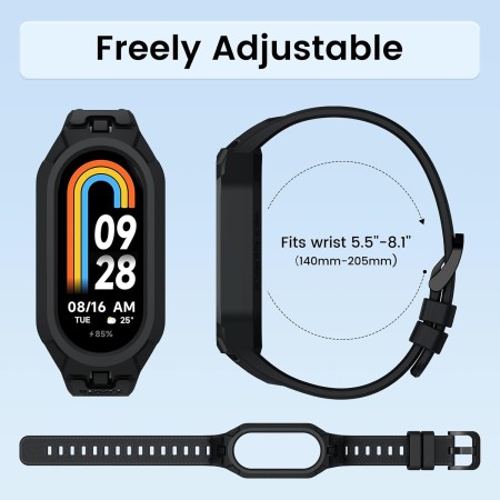 Neitra 3 Pack TPU Reloj Correas Compatible para Xiaomi Mi Smart Band 9/Mi Band 8/Mi Band 7/Mi Band 6,Pulsera de repuesto de TPU,