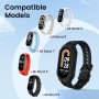 Neitra 3 Pack TPU Reloj Correas Compatible para Xiaomi Mi Smart Band 9/Mi Band 8/Mi Band 7/Mi Band 6,Pulsera de repuesto de TPU,