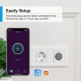 ANTELA Enchufe Inteligente WiFi 16A 3680W con Monitor de Energía, Compatible con Alexa y Google Home, Horarios y Temporizadores,