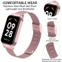 BDIG Correa Compatible para Redmi Smart Band 2 &Xiaomi Smart Band 8 Active, Metal Correa Redmi Band 2 Pulsera de Repuesto de