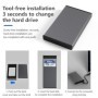 Blueendless-caja de disco duro de aluminio, carcasa de disco duro SATA