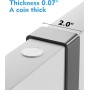 BS-VOG Colgador Escobas y Fregonas para Puerta, Colgador Escobas con 4 Estantes y 2 Ganchos, Soporte de Madera para Puerta en