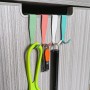 Qaixwuyi 12 ganchos para puerta, 4 colores, ganchos para puerta, multicolor, de acero al carbono, ganchos coloridos para puerta