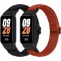 BTTNG Correa Elástica Compatible con Xiaomi Band 8 Active/Redmi Smart Band 2, 2 Pack Ajustable elástico de nylon Solo Loop