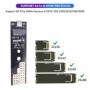 Carcasa de SSD M2 de protocolo Dual, caja NVMe SATA NGFF M.2, USB 3,1,