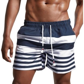 Lachi Bañador Hombre Traje de Baño Pantalon Corto de Playa Natación Piscina Secado Rápido con Forro de Mallas