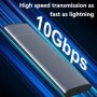 Caja M2 SSD protocolo NVMe SATA 10Gbps tipo C USB 3,1 portátil NVME m-
