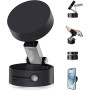 FiveMileBro Soporte Magnético para Teléfono con Succión al Vacío, Plegable, Retráctil y Ajustable 360°, Compatible con Todos los