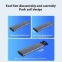 Caja M2 SSD protocolo NVMe SATA 10Gbps tipo C USB 3,1 portátil NVME m-