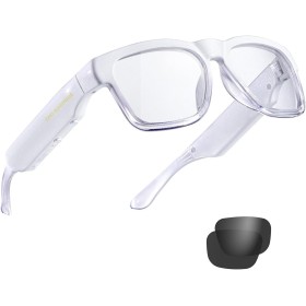 OhO sunshine Water Resistance Audio Sunglasses,Open Ear Bluetooth Sunglasses to Listen Music and Make Phone Call