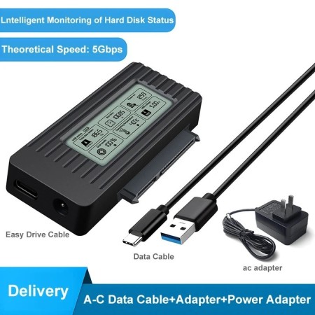 UTHAI USB3.1 Cable de unidad fácil 2,5/3,5 pulgadas tipo c adaptador d