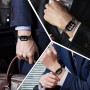 LanQii Correa para Xiaomi Smart Band 9 Pro/Xiaomi Smart Band 8 Pro/Xiaomi Redmi Watch 4, Metal Pulsera Acero Inoxidable Band