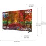 Haier Direct LED 4K UHD H55K85FUX - 55", Smart TV, Google TV, Dolby Audio, HDR10, Smart Remote Control, Google Assistant,