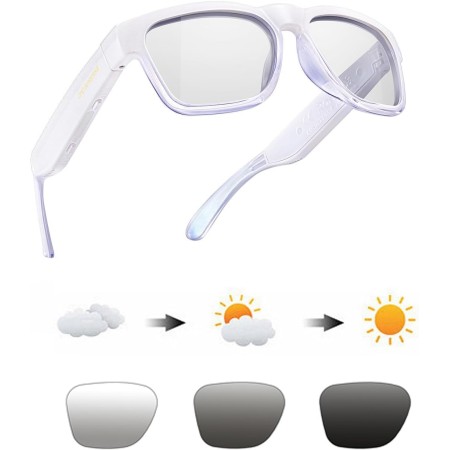 OhO sunshine Water Resistance Audio Sunglasses,Open Ear Bluetooth Sunglasses to Listen Music and Make Phone Call