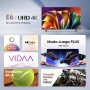 Hisense 43A6N - UHD 4K,VIDAA Smart TV, 43 Pulgadas, Dolby Vision, Modo Juego Plus, DTS Virtual X, Control por Voz televisor,