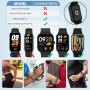 BDIG 10 piezas Correas Deportivas de Silicona Compatibles con Xiaomi Smart Band 9 Pro/8 Pro Mujer y Hombre, Pulseras de Repuesto
