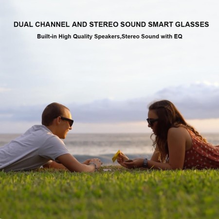 OhO sunshine Water Resistance Audio Sunglasses,Open Ear Bluetooth Sunglasses to Listen Music and Make Phone Call