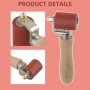 Rodillo de presión resistente al desgaste de 40 mm hecho de material de silicona para un uso duradero (rojo)