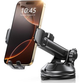 CIRYCASE Soporte Movil Coche, 360° Rotación Suporte Telemovel Carro Universal para Parabrisas/Salpicadero [Succión Ultra