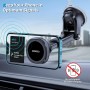 APPS2Car Soporte Móvil Coche MagSafe, Soporte Teléfono Coche Iman Súper Potente con Ventosa para Parabrisas,Salpicadero y