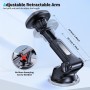 APPS2Car Soporte Móvil Coche MagSafe, Soporte Teléfono Coche Iman Súper Potente con Ventosa para Parabrisas,Salpicadero y