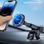 APPS2Car Soporte Móvil Coche MagSafe, Soporte Teléfono Coche Iman Súper Potente con Ventosa para Parabrisas,Salpicadero y