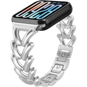 KeHowy Correa para Xiaomi Smart Band 9 Pro/Band 8 Pro/Xiaomi Redmi Watch 5/Watch 4, Metal Correa Pulsera de Repuesto de Acero