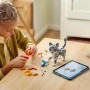 LEGO Creator 3 en 1 Gato Juguetón de Juguete - Transformable en Figura Articulada de Perro o Paloma - Juego con Animales -