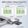 MAIWO 10Gbps M.2 NVMe NGFF SSD caja para disco duro SATA externo de 2,