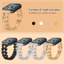 KeHowy Correa para Xiaomi Smart Band 9 Pro/Band 8 Pro/Xiaomi Redmi Watch 5/Watch 4, Metal Correa Pulsera de Repuesto de Acero