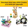 LEGO Creator 3 en 1 Gato Juguetón de Juguete - Transformable en Figura Articulada de Perro o Paloma - Juego con Animales -