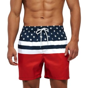 TMEOG Bañador Hombre Pantalones Cortos de Baño Bañadores Surf Playa Hombre Traje de Baño Secado Rápido Shorts de Natación con
