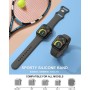 AMSKY Correa Deportiva Compatible para Correas Apple Watch 40mm 38mm 41mm 42mm 44mm 45mm 46mm 49mm Mujer Hombre, Silicona