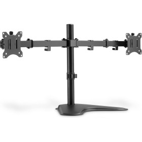 DIGITUS Soporte para monitor - Soporte - 2 monitores - Hasta 32 pulgadas - Hasta 2x 8 kg - VESA 75x75, 100x100 - Negro