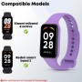CHULN 5 Piezas Correas Compatible con Xiaomi Smart Band 8 Active/Redmi Smart Band 2, Ajustable Deportiva Suave Silicona Pulseras