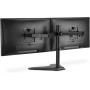 DIGITUS Soporte para monitor - Soporte - 2 monitores - Hasta 32 pulgadas - Hasta 2x 8 kg - VESA 75x75, 100x100 - Negro