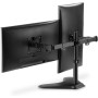 DIGITUS Soporte para monitor - Soporte - 2 monitores - Hasta 32 pulgadas - Hasta 2x 8 kg - VESA 75x75, 100x100 - Negro