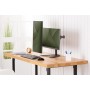 DIGITUS Soporte para monitor - Soporte - 2 monitores - Hasta 32 pulgadas - Hasta 2x 8 kg - VESA 75x75, 100x100 - Negro