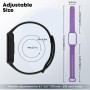 CHULN 5 Piezas Correas Compatible con Xiaomi Smart Band 8 Active/Redmi Smart Band 2, Ajustable Deportiva Suave Silicona Pulseras